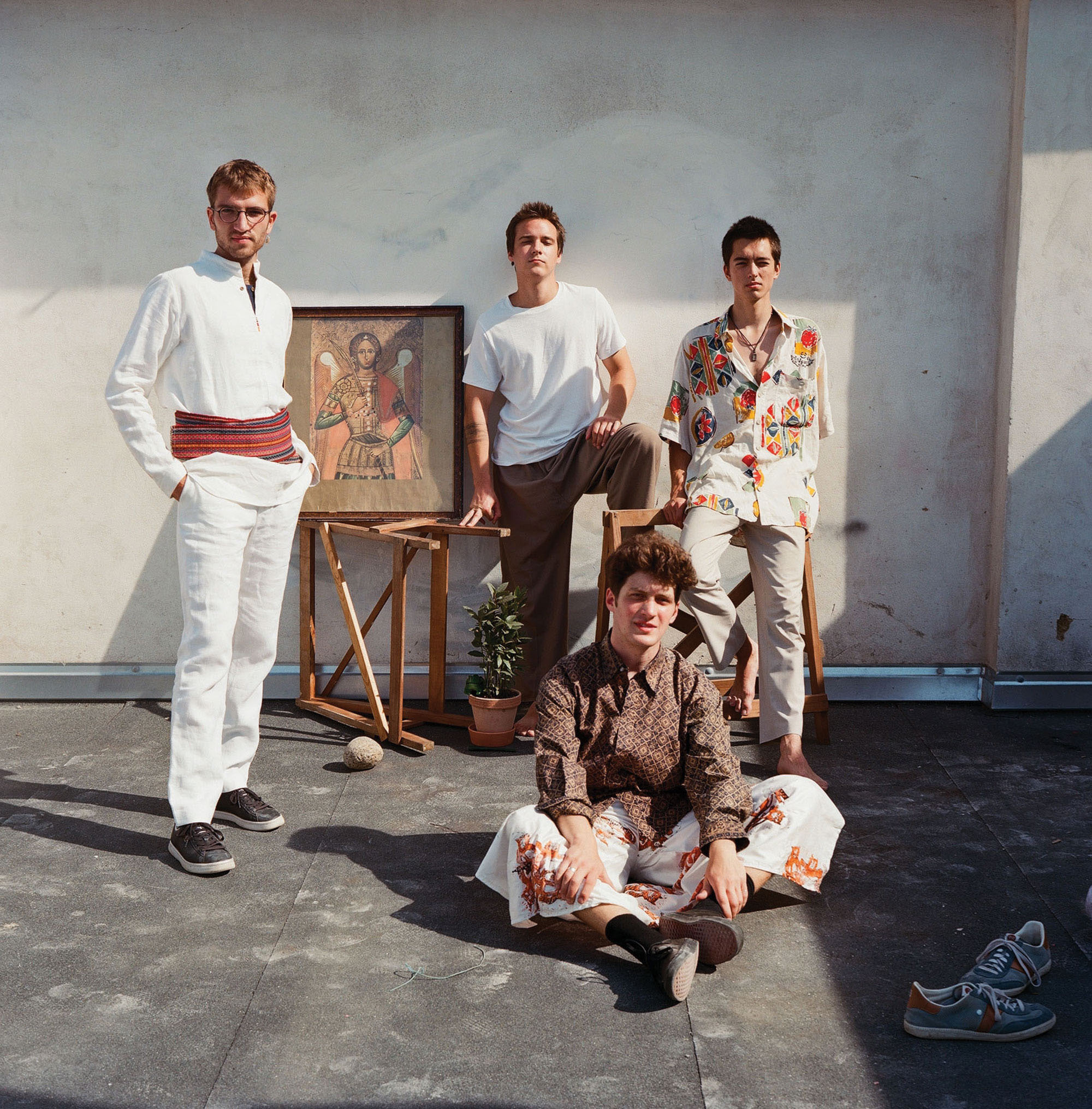 Band posing